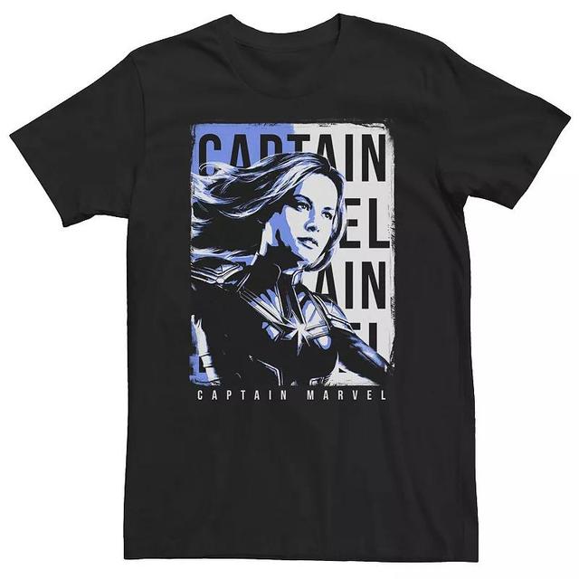 Big & Tall Marvel Avengers Captain Marvel Poster Tee, Mens Product Image