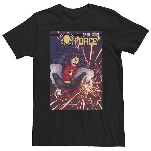 Big & Tall Marvel Spider Force Jessica Drew Comic Cover Tee, Mens Product Image