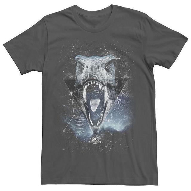 Mens Jurassic World T-Rex Roaring Constellation Tee Grey Product Image