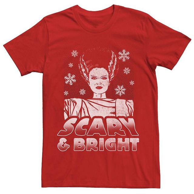 Mens Universal Monsters Christmas Scary & Bright Bride Graphic Tee Product Image