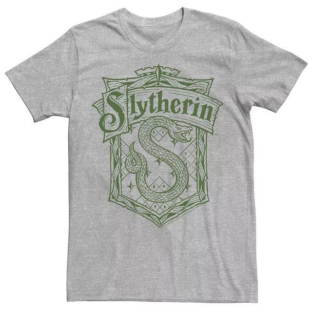 Mens Harry Potter Slytherin Detailed Crest Tee Athletic Grey Product Image