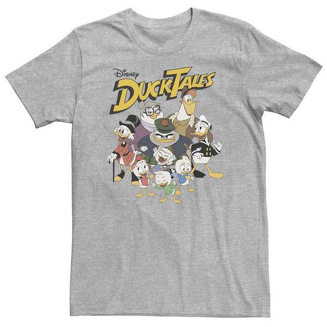 Licensed Character Big & Tall Disney DuckTales Group Shot Logo Tee, Men's, Size: XL Tall, Med Grey - Size: XL Tall Product Image