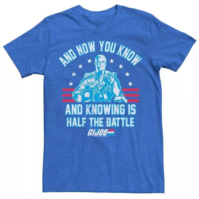 Mens G.I. Joe & Now You Know & Knowing Is Half The Battle Tee Royal Grey Product Image