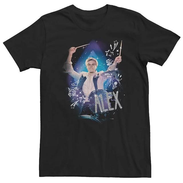 Big & Tall Julie And The Phantoms Alex The Drummer Portrait Tee, Mens Product Image