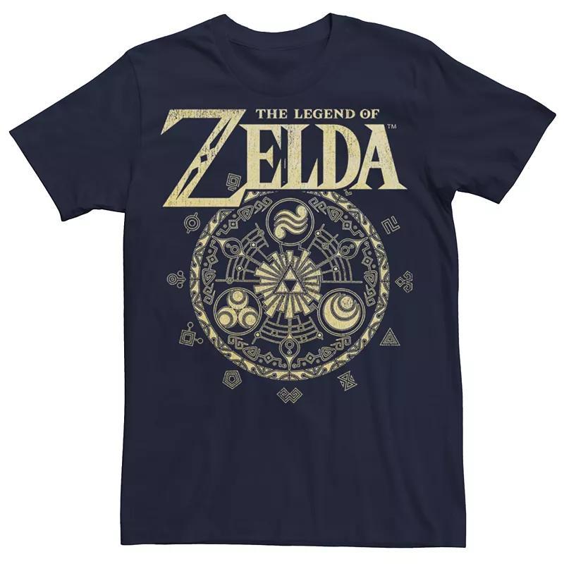 Mens Legend of Zelda Graphic Tee Blue Product Image