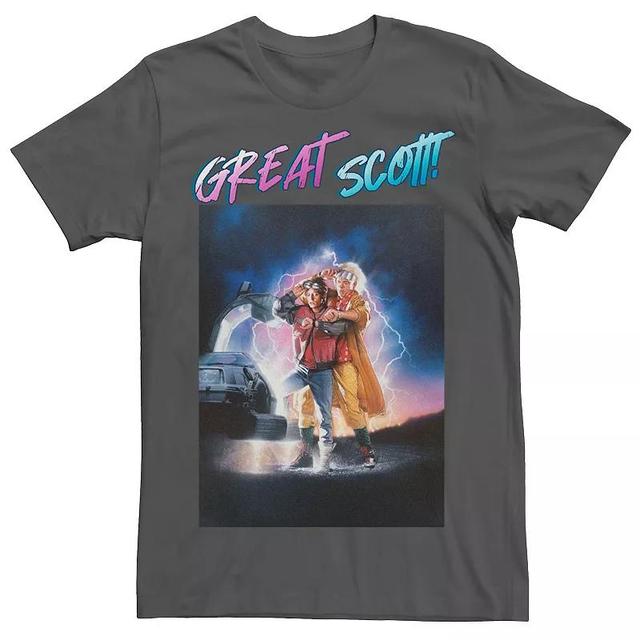 Mens Back To The Future Great Scott Poster Tee Grey Product Image