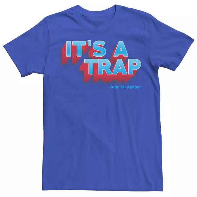 Mens Star Wars Its a Trap Admiral Ackbar Quote Tee Product Image