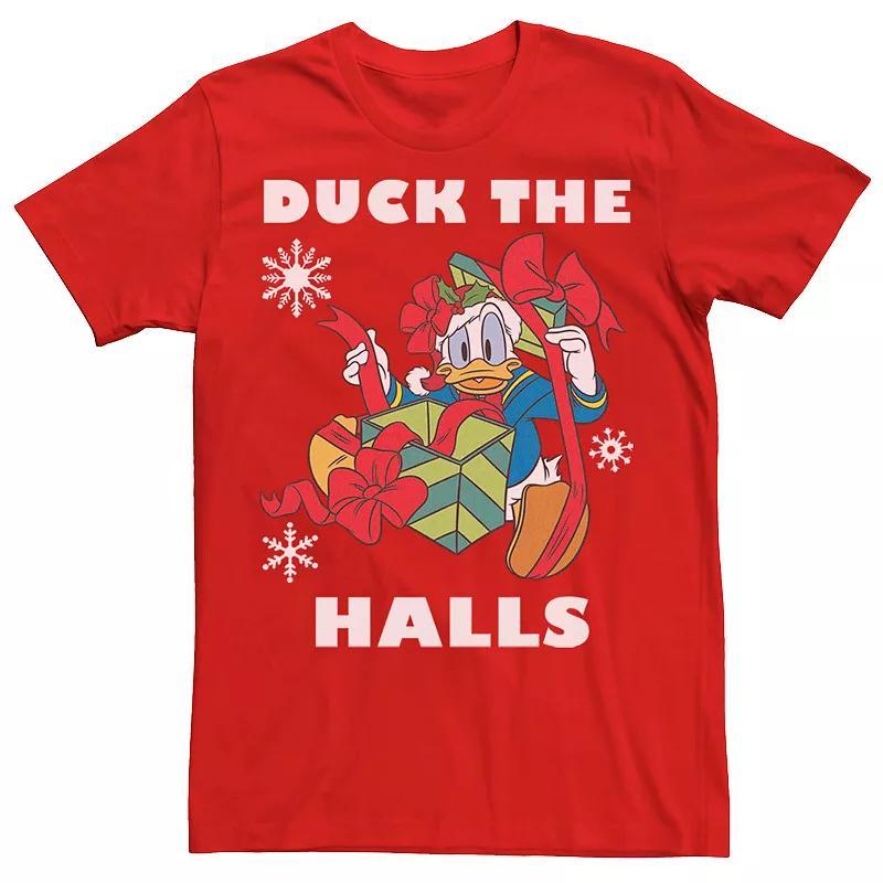 Disneys Donald Duck The Halls Christmas Portrait Mens Tee Product Image