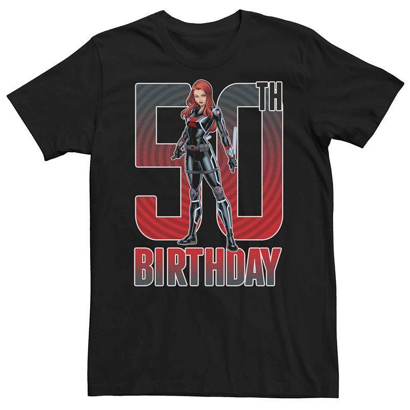 Mens Marvel Widow 50th Birthday Tee Product Image