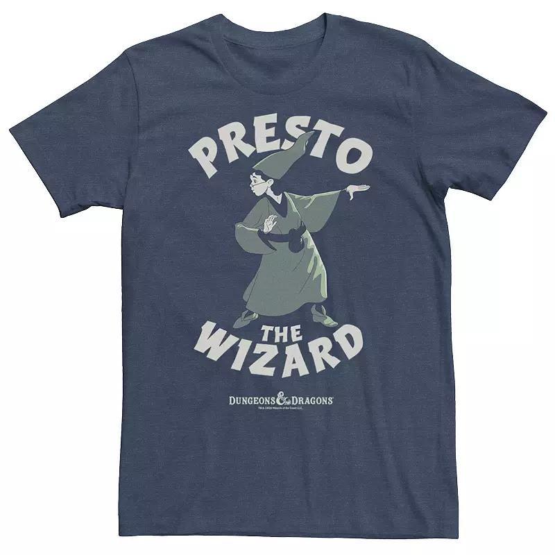 Mens Dungeons & Dragons Presto The Wizard Tee Navy Grey Product Image