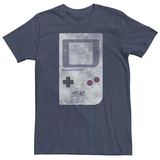 Big & Tall Nintendo Original Game Boy Tee, Mens Navy Grey Product Image