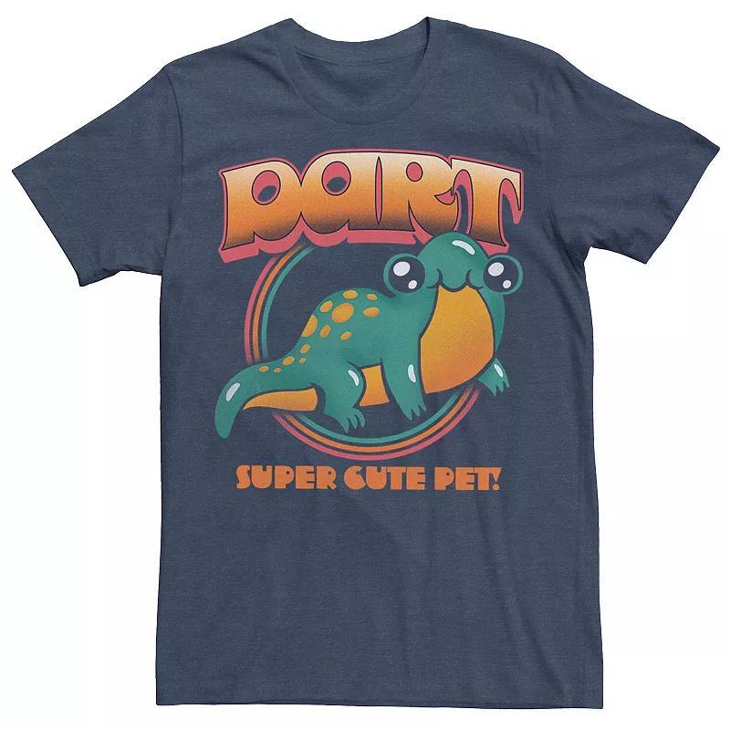 Mens Stranger Things Dart Cartoon Super Cute Pet Tee Blue Product Image