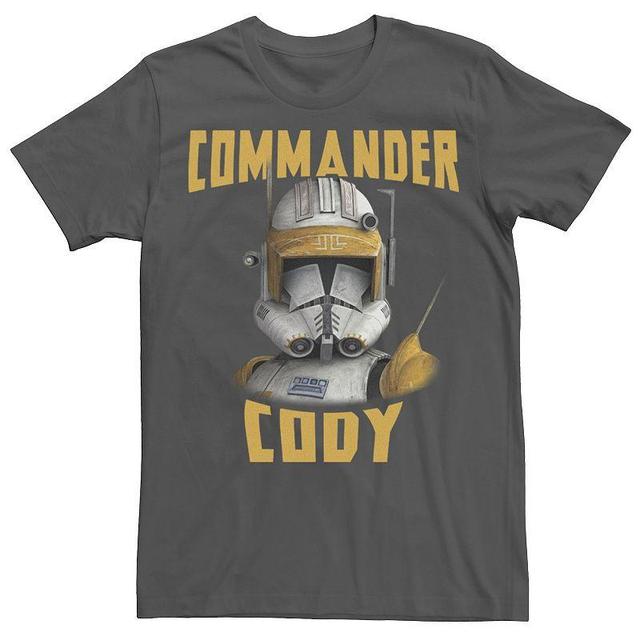 Mens Star Wars: Clone Wars Commander Cody Big Face Tee Grey Product Image