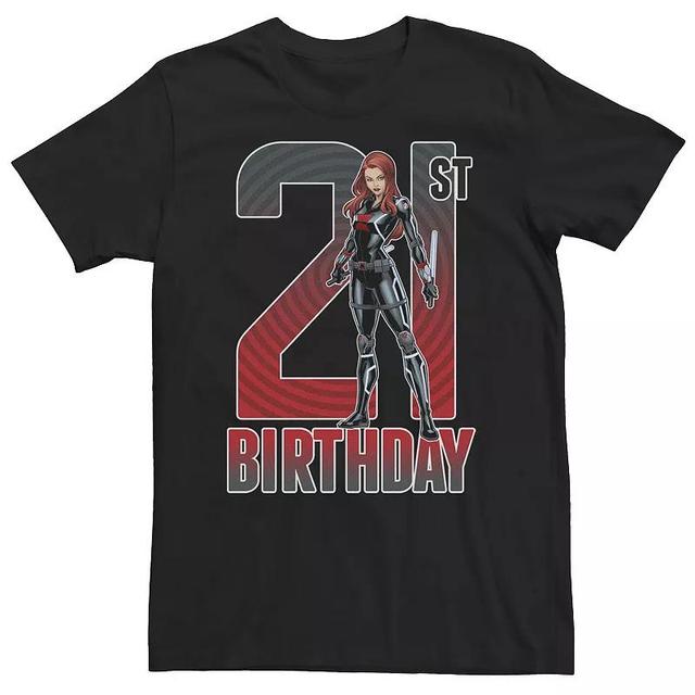 Big & Tall Marvel Widow 21st Birthday Tee, Mens Product Image