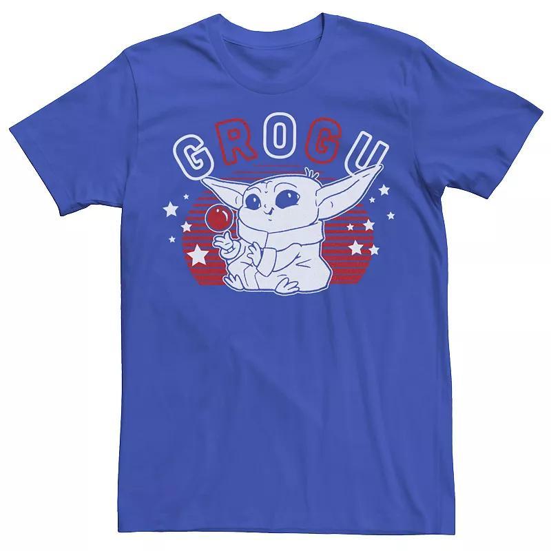 Mens Star Wars: The Mandalorian Grogu Lines Stars Tee Product Image