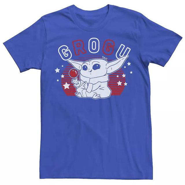 Mens Star Wars: The Mandalorian Grogu Lines Stars Tee Product Image