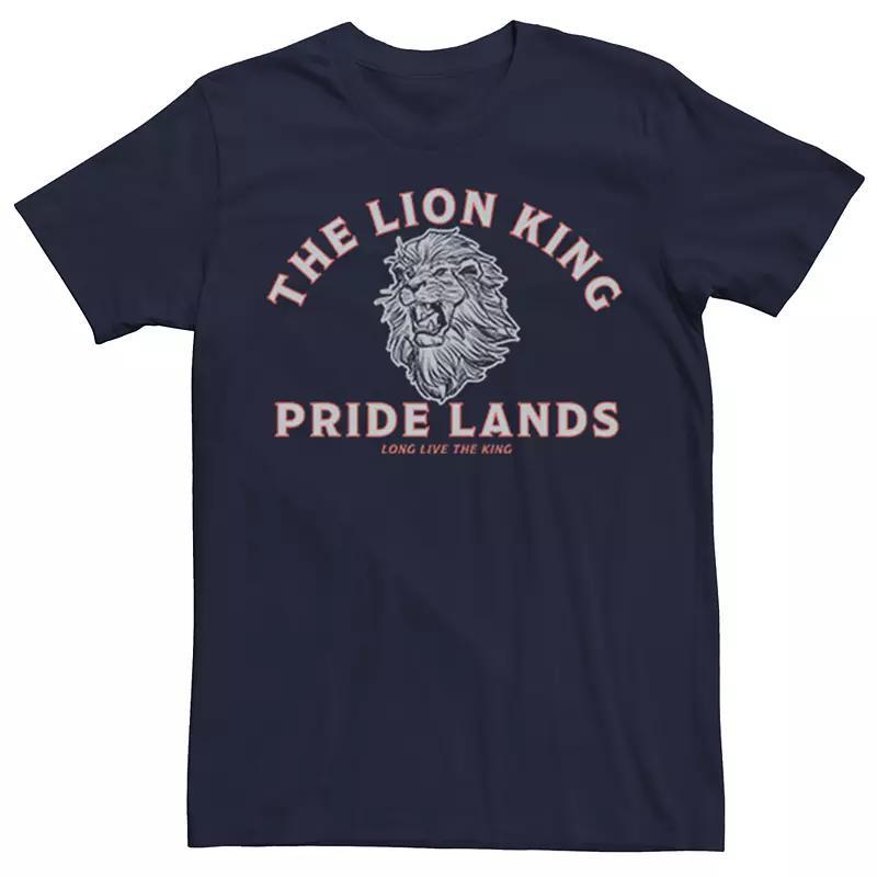 Disneys Lion King Mens Pride Lands Short Sleeve Tee Blue Product Image