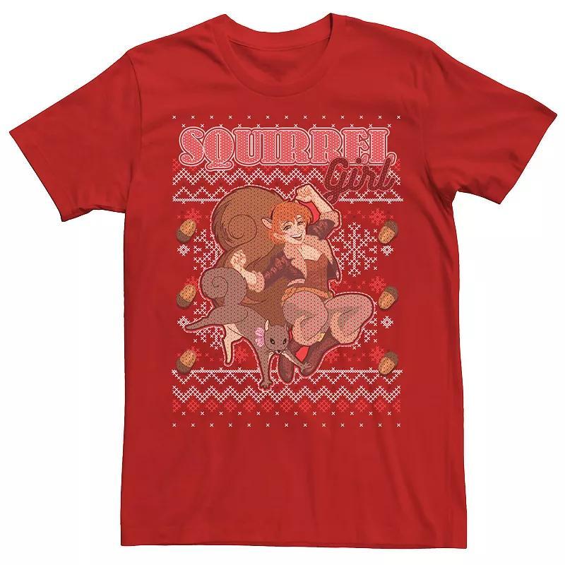 Mens Marvel Squirrel Girl And Tip Toe Portrait Christmas Design Tee Product Image