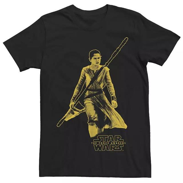 Mens Star Wars Rey Tonal Color Pop Tee Product Image