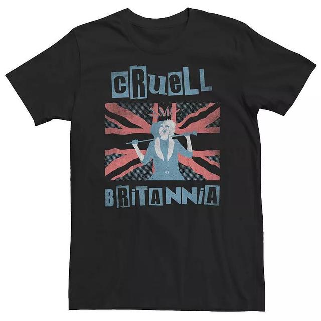 Big & Tall Disney Cruella Cruell Britannia Tee, Mens Product Image