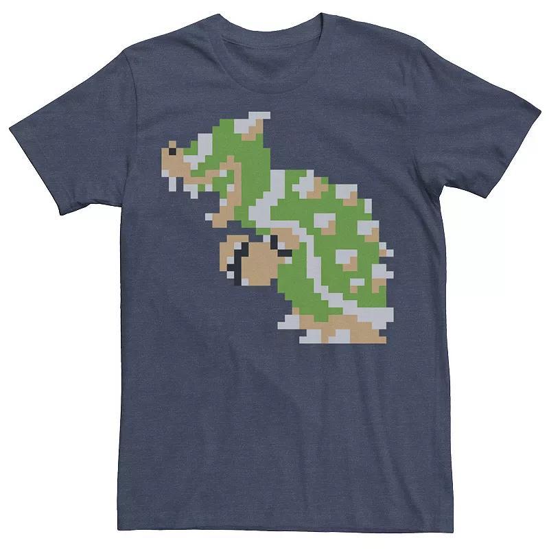 Mens Nintendo Super Mario Bowser Sprite Side Poster Tee Product Image