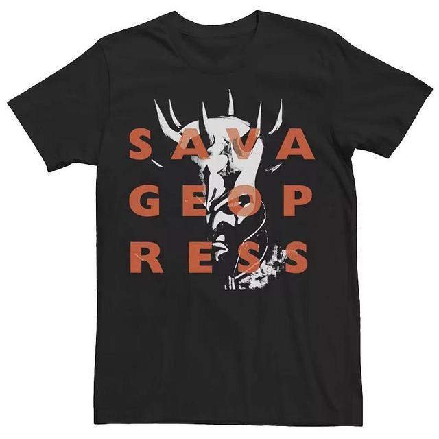 Mens Star Wars: Clone Wars Savage Opress Text Overlay Tee Product Image