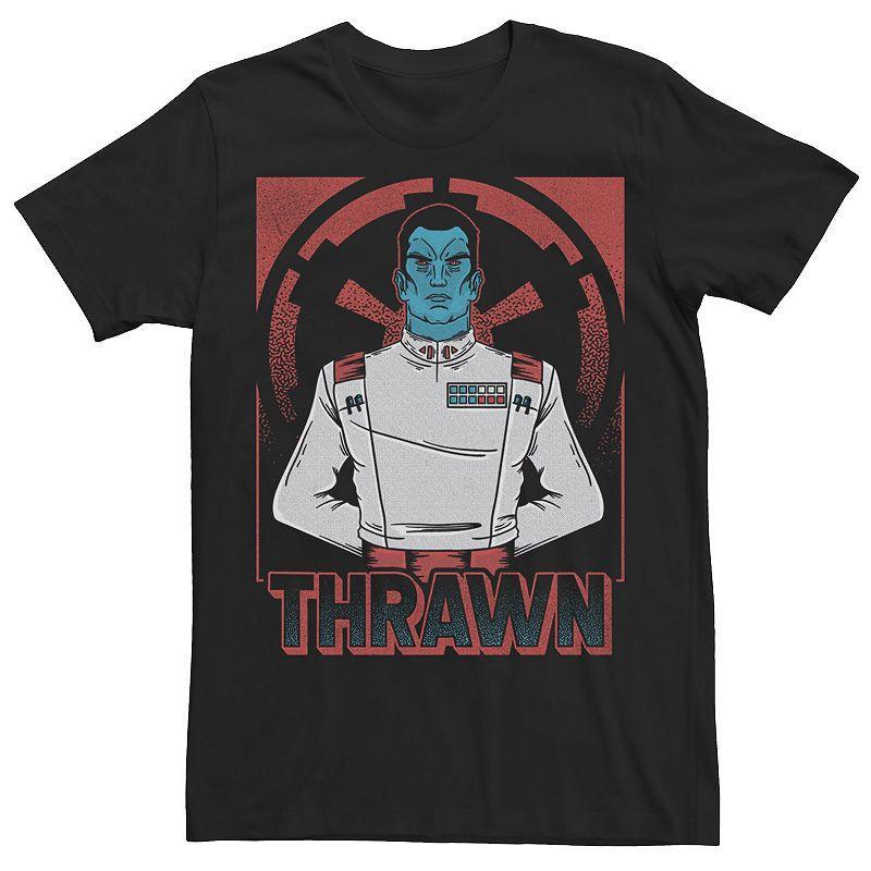 Mens Star Wars Grand Admiral Thrawn Portrait Tee, Mens Black Product Image