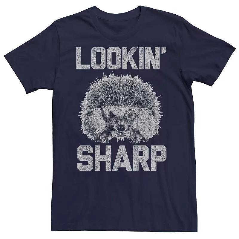 Mens Lookin Sharp Hedgehog Tee Blue Product Image