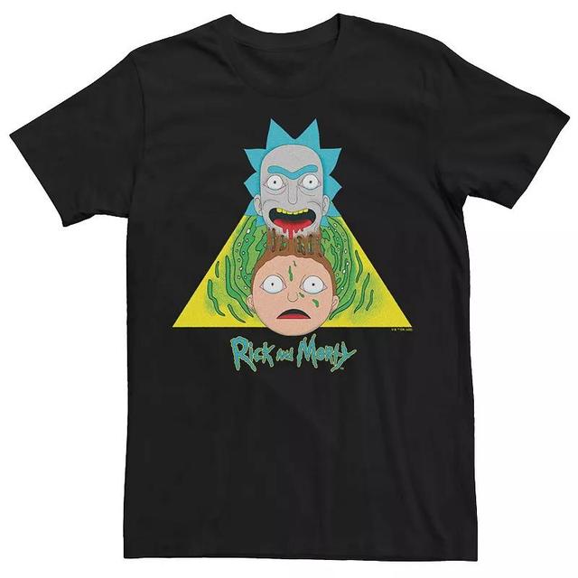 Mens Rick And Morty Triangle Geometric Tee Product Image