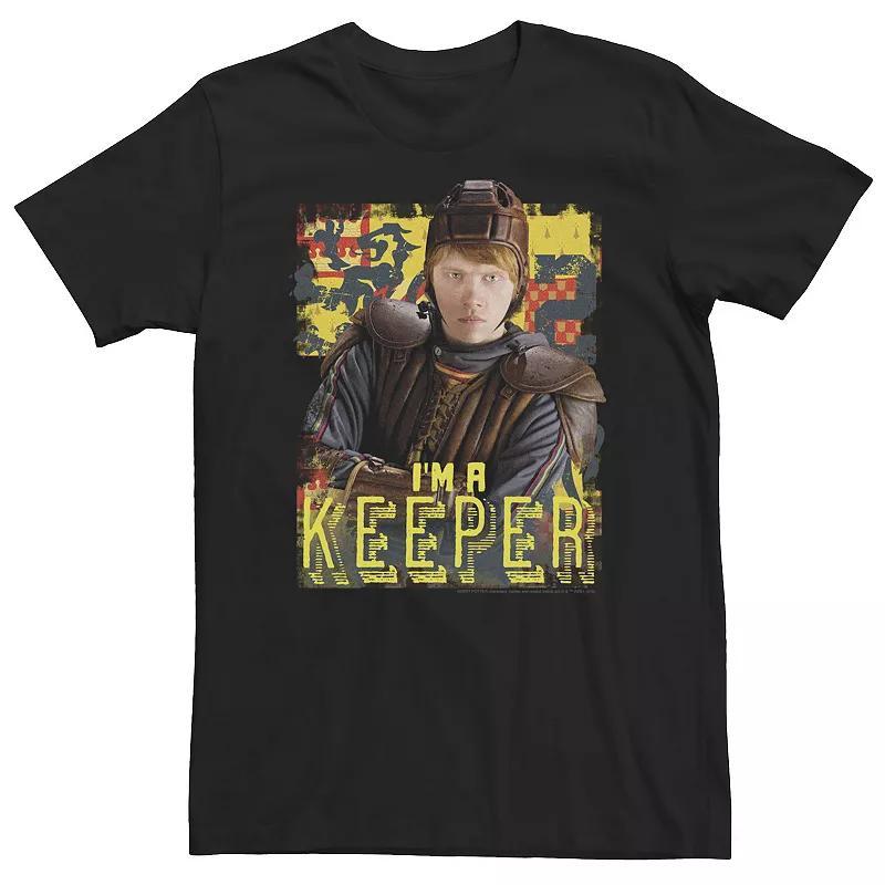 Big & Tall Harry Potter Ron Weasley Im A Keeper Poster Tee, Mens Product Image