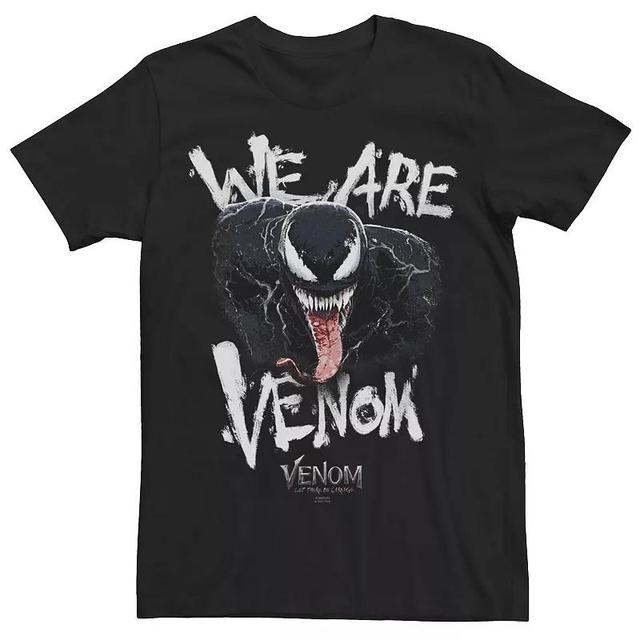 Big & Tall Marvel Venom: Let There Be Carnage We Are Venom Close Up Tee, Mens Black Product Image