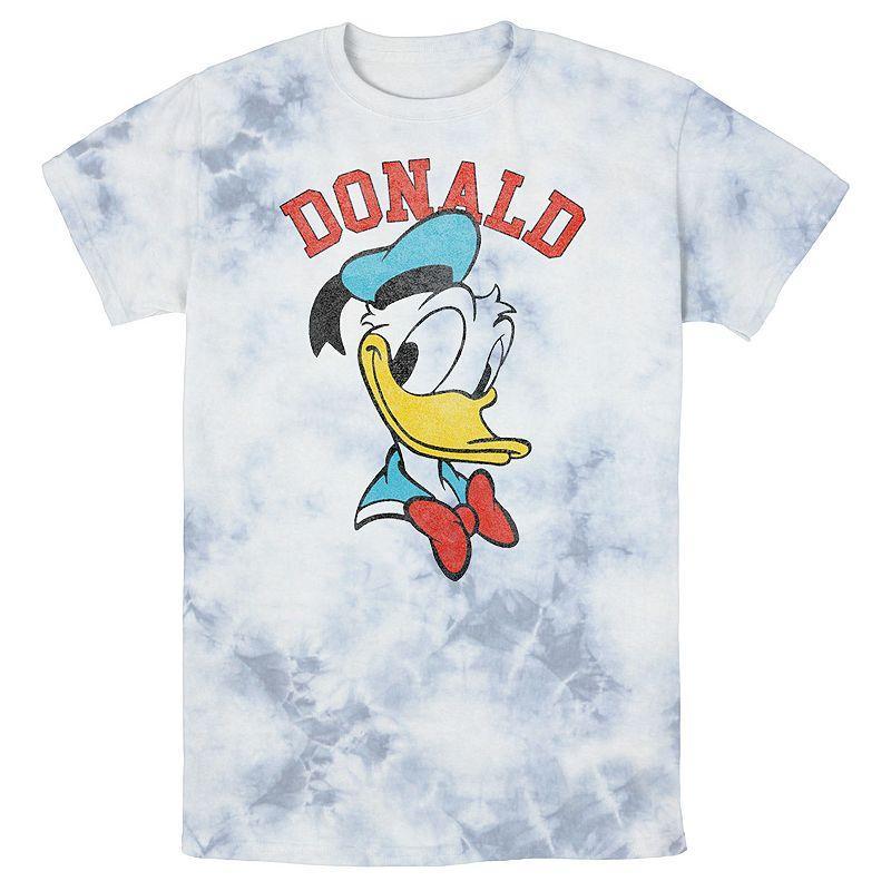 Mens Disney Mickey And Friends Donald Duck Happy Big Face Wash Tee Multicolor Product Image