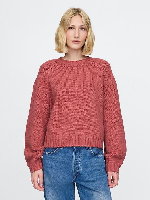 Relaxed Balloon-Sleeve Sweater Product Image