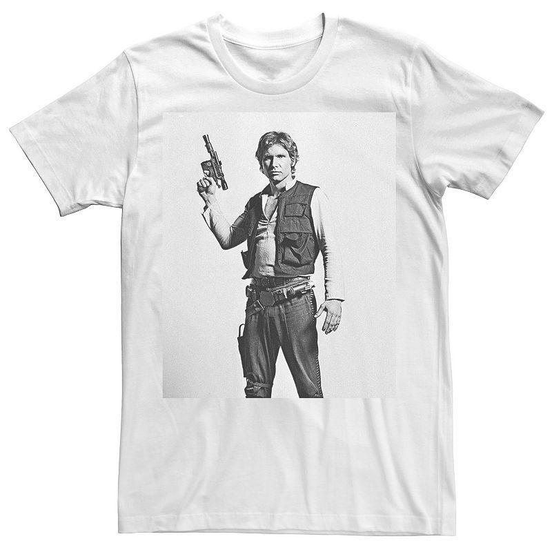 Mens Star Wars Han Solo Black And Portrait Tee Product Image