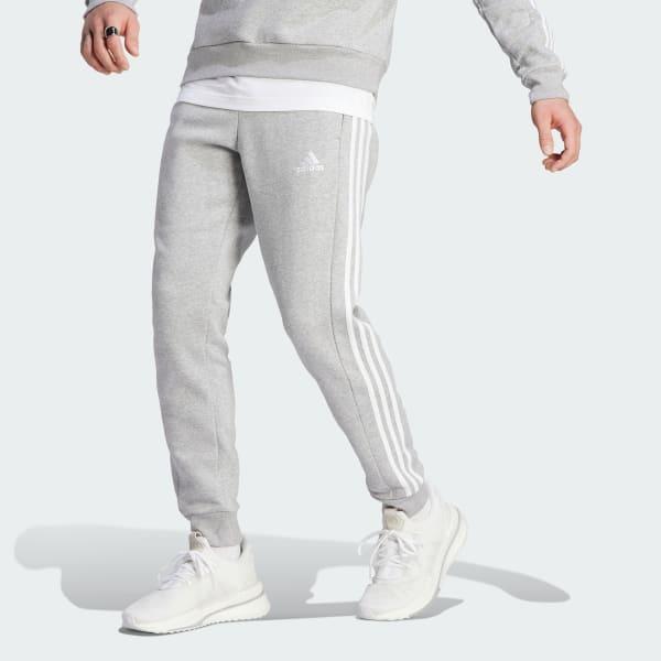 Essentials Fleece 3-Stripes Tapered Cuff Pants Product Image