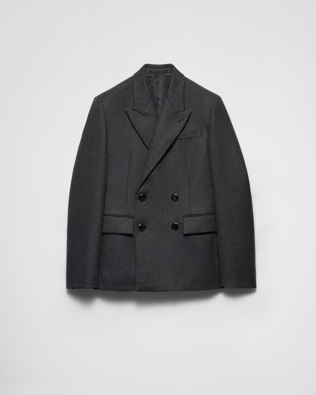 Double-breasted wool jacket Product Image