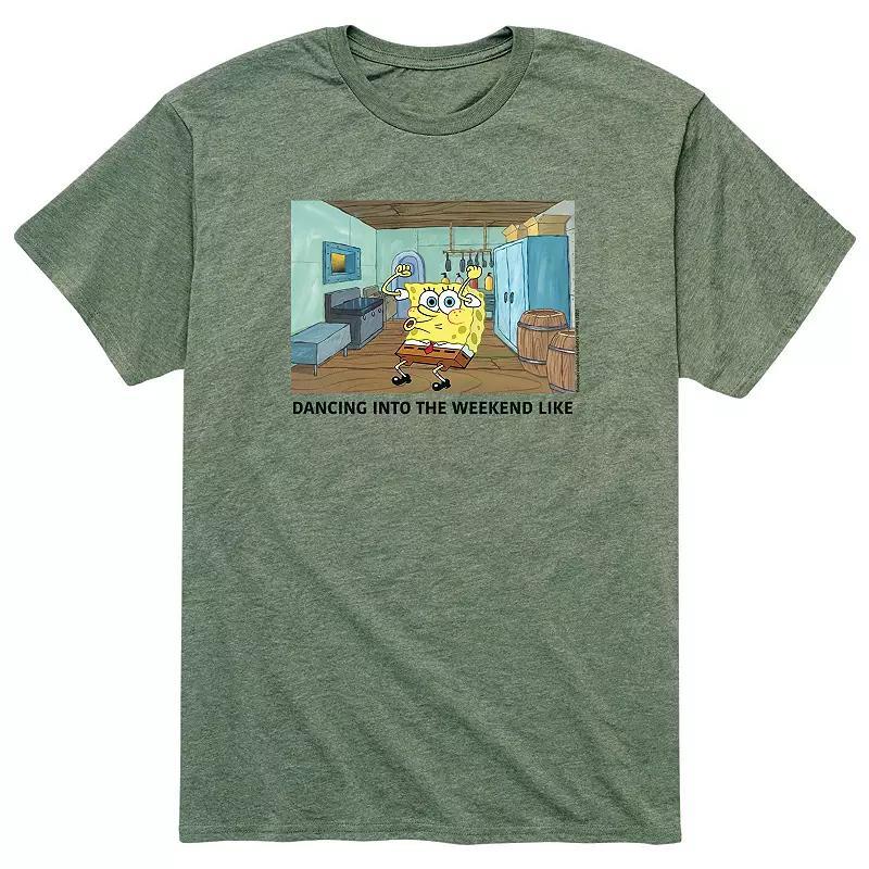 Mens SpongeBob Walking Weekend Tee Product Image