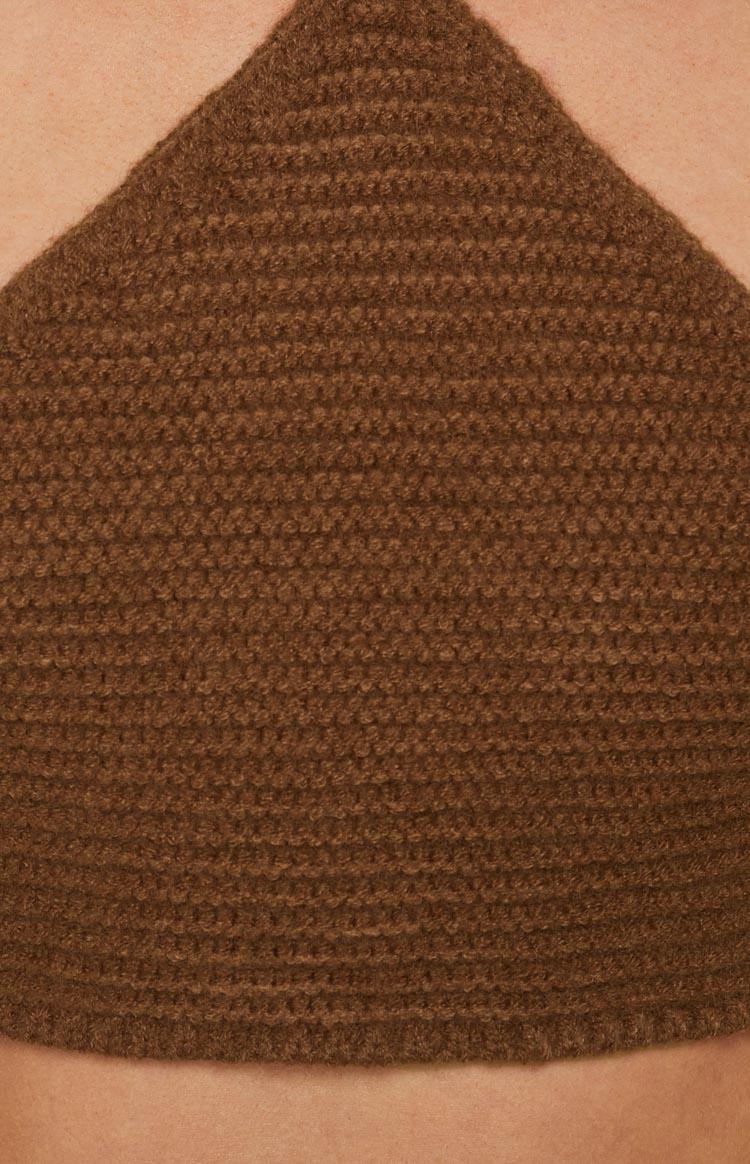 Aleya Crochet Top Brown Product Image