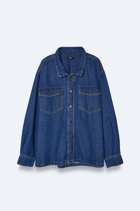 Plus Size Denim Shirt product image