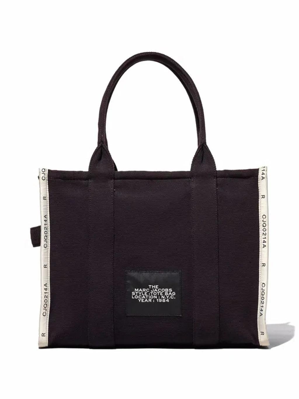 The Large Tote Bag In Black Product Image