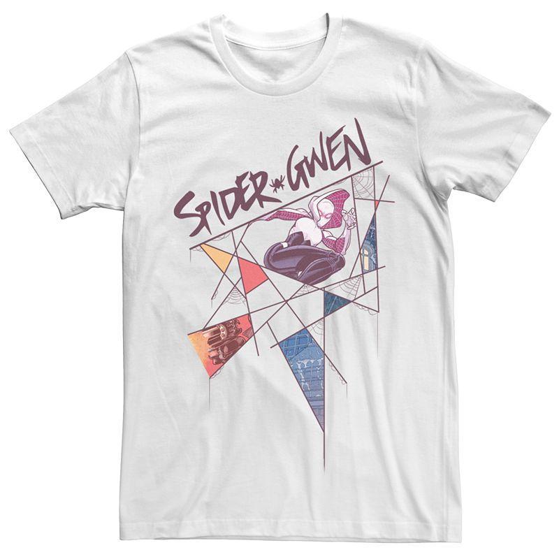 Mens Marvel Universe Spider Gwen Webs Graphic Tee Product Image