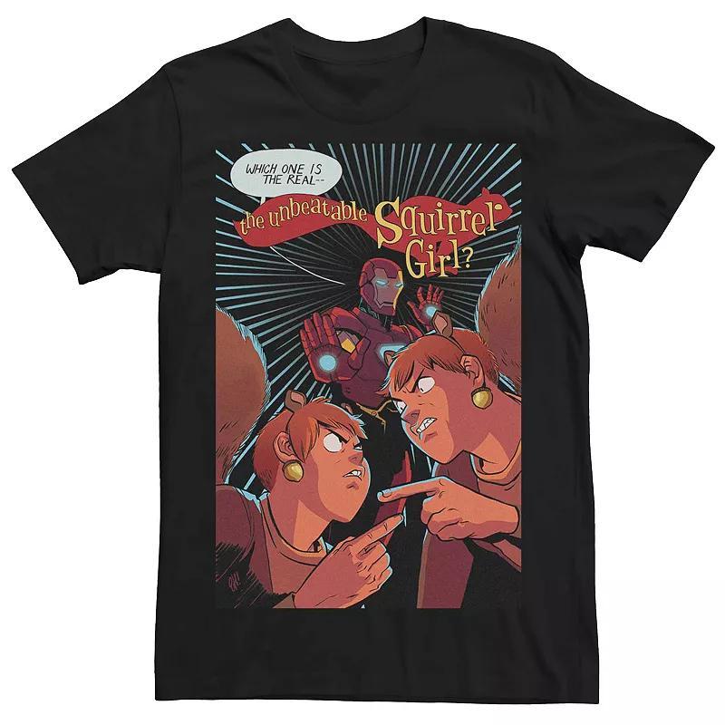 Mens Marvels Unbeatable Squirrel Iron Man Comic Cover Tee Product Image