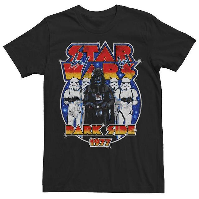 Mens Star Wars Vader and the Troopers 1977 Dark Side Rock Tee Kelly Grey Product Image