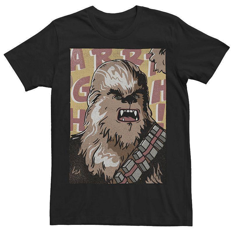 Mens Star Wars Chewbacca Comic Book Character Portrait Tee Product Image