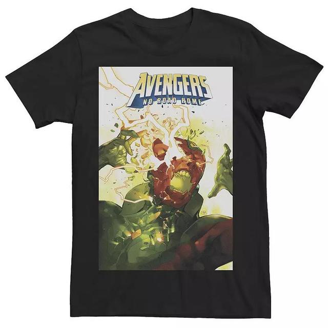 Mens Marvel Avengers No Road Home Comic Book Cover Tee Black Product Image