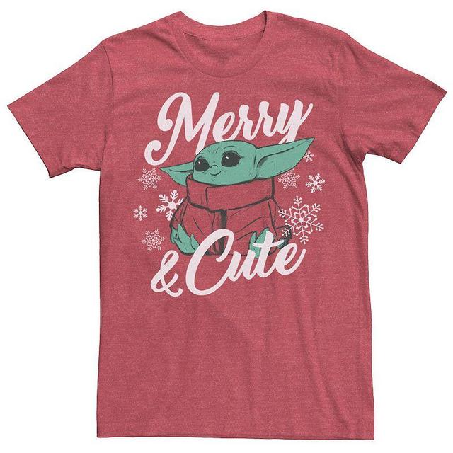 Mens Star Wars The Mandalorian Christmas The Child Merry & Cute Tee Product Image