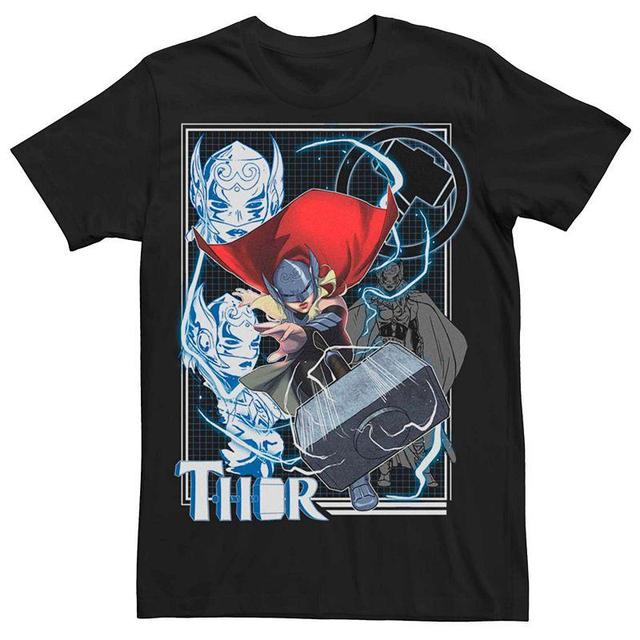 Mens Marvel Thor Jane Foster Hammer Throw Action Tee Product Image