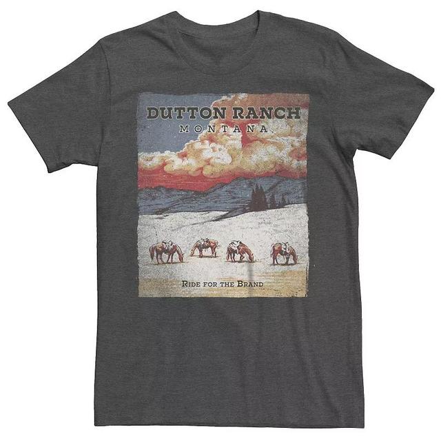 Mens Yellowstone Dutton Ranch Ride For The Brand Graphic Tee Grey Heather Product Image