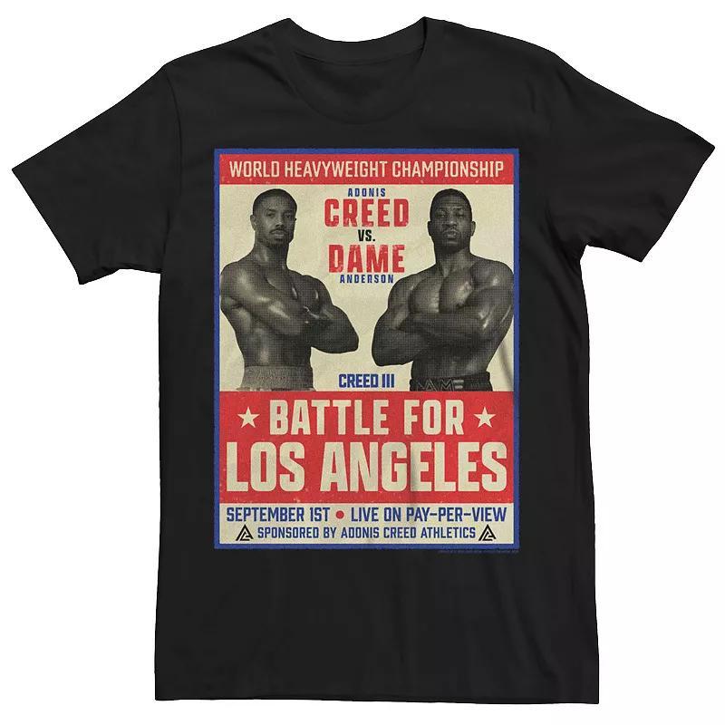 Mens Creed III Creed Vs Dame Fight Poster Graphic Tee Product Image