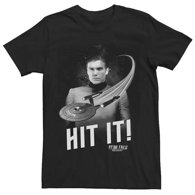 Mens Star Trek Discovery Hit It! Captain Pike Ship Tee Product Image